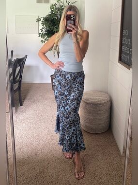 Free People Everything’s Rosie Midi skirt